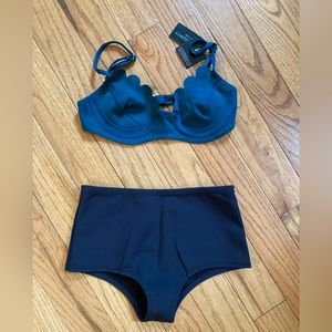 💚 Cynthia Rowley | Neoprene Swim Set | M\L | NWT 💚